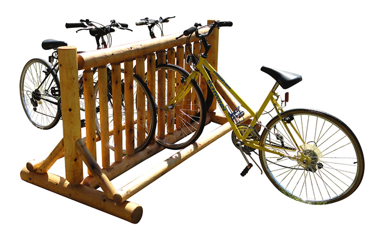 Log Bike Racks | Outdoor Bike Storage | Free Shipping
